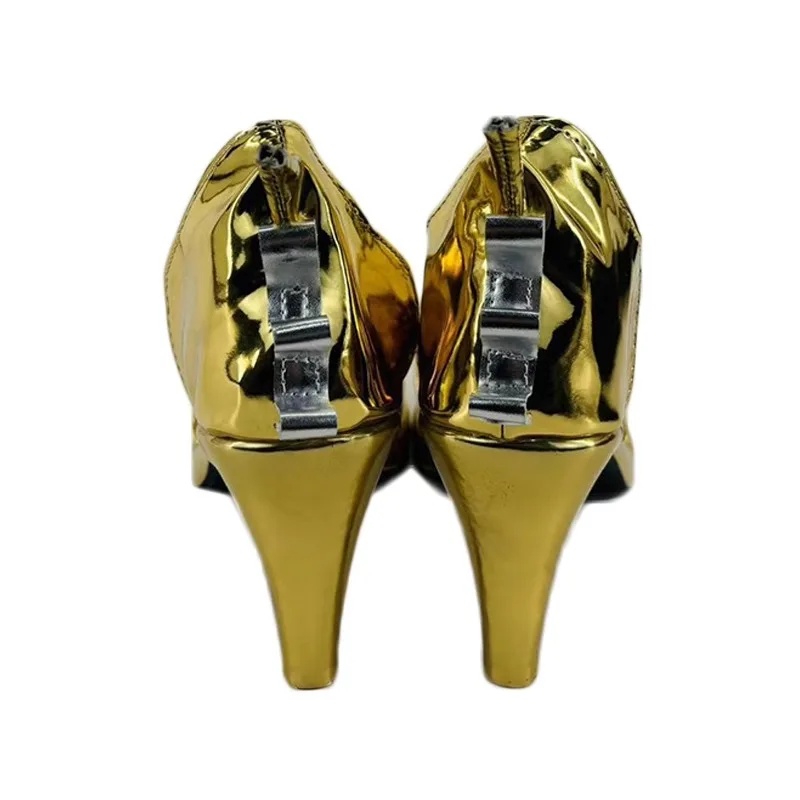 Burnice Cosplay Prop - w,3;r'5.b\6/Burnice Whita Leather High Heels Shoes