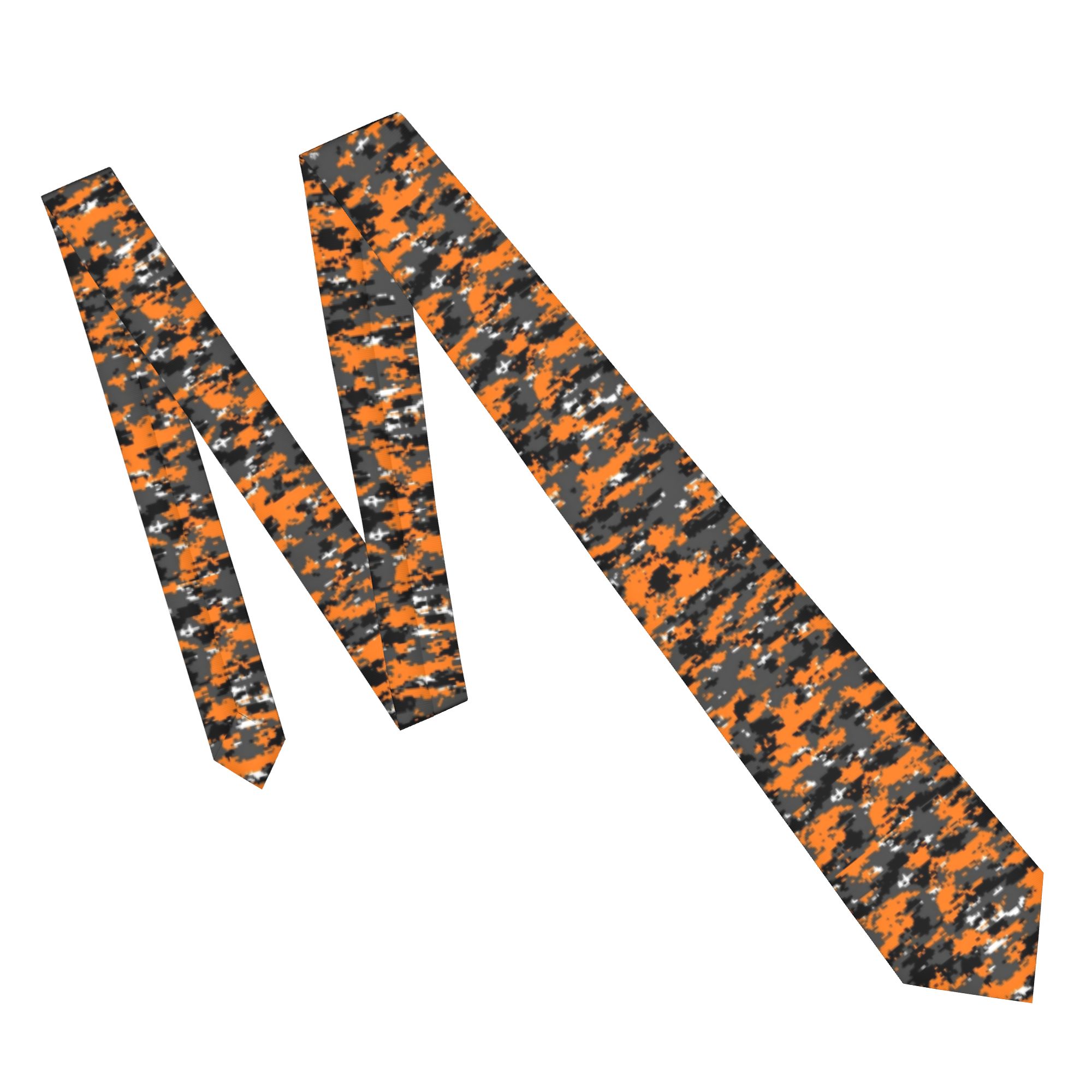 Detachable Cosplay Prop - Hunter Orange Camouflage Necktie 8 cm