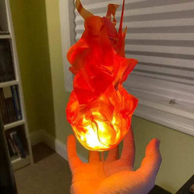 Cosplay Fireball Prop - New LED Floating Flame Ball Halloween