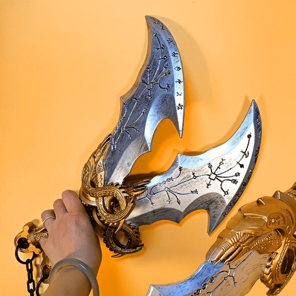 Cosplay Prop Axe - 45cm PU Kratos Katana Damascus Sword
