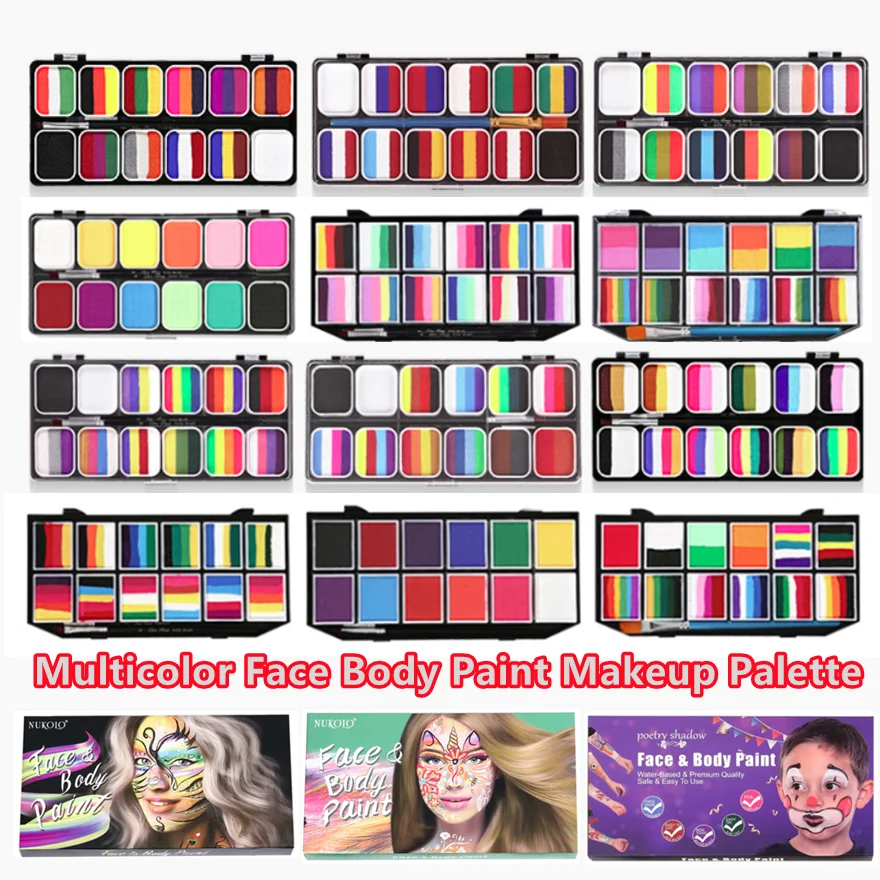 Multicolor Body Face Painting  - Cosplay Prop Paint review and price