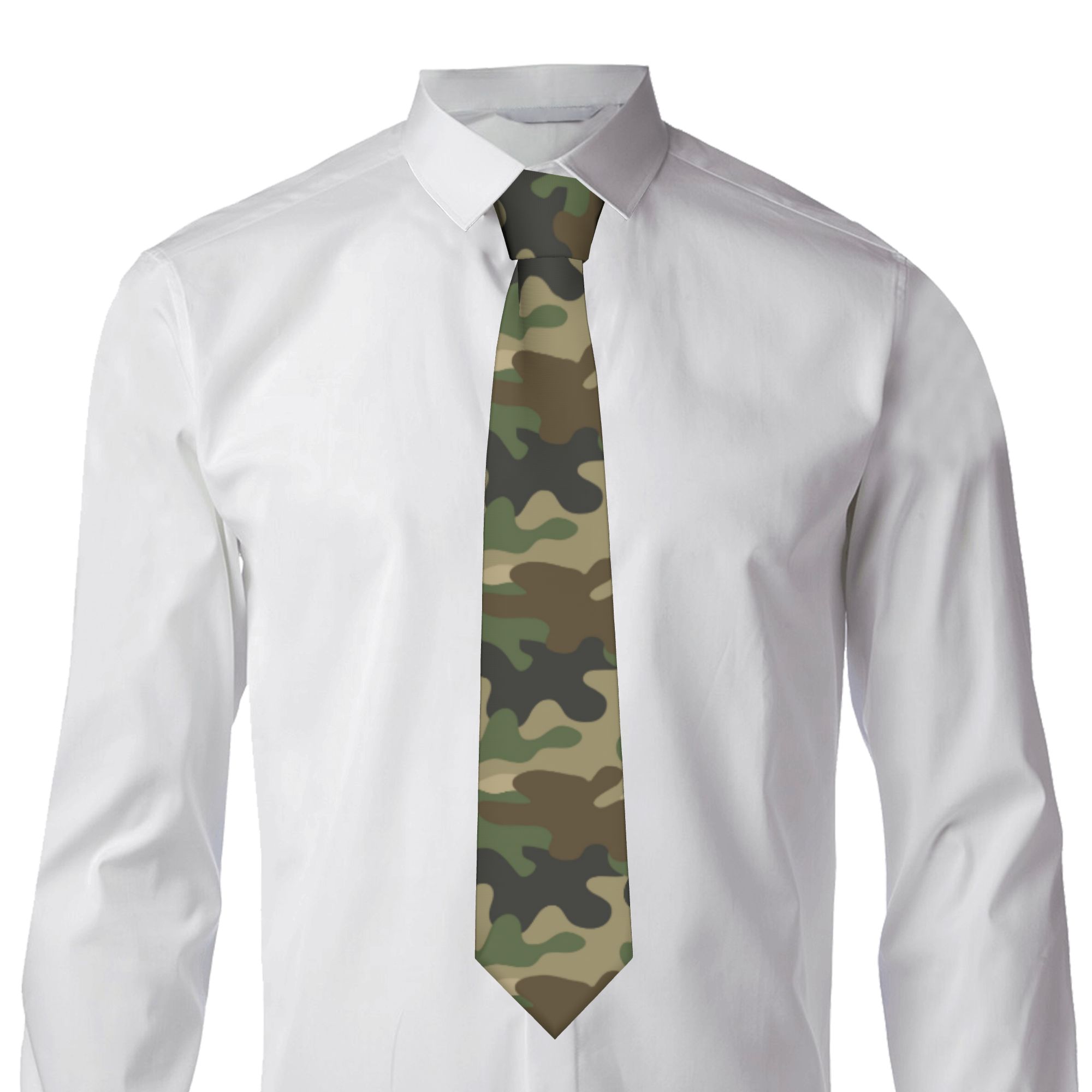 Camouflage Necktie Unisex Slim - Detachable Cosplay Prop review and price