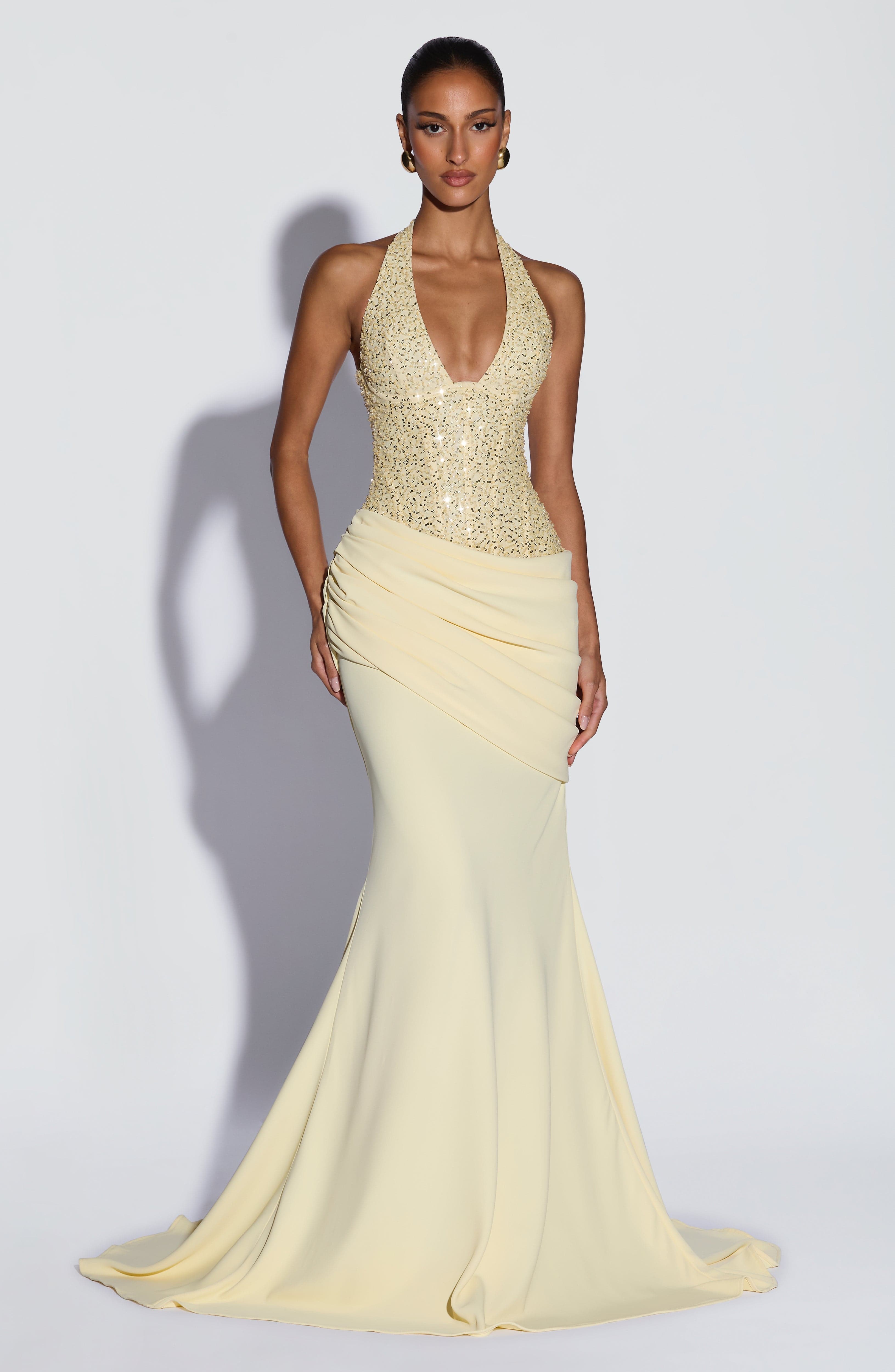 Luxury Halter V Sequin Maxi Go - Briar Cosplay Prop review and price
