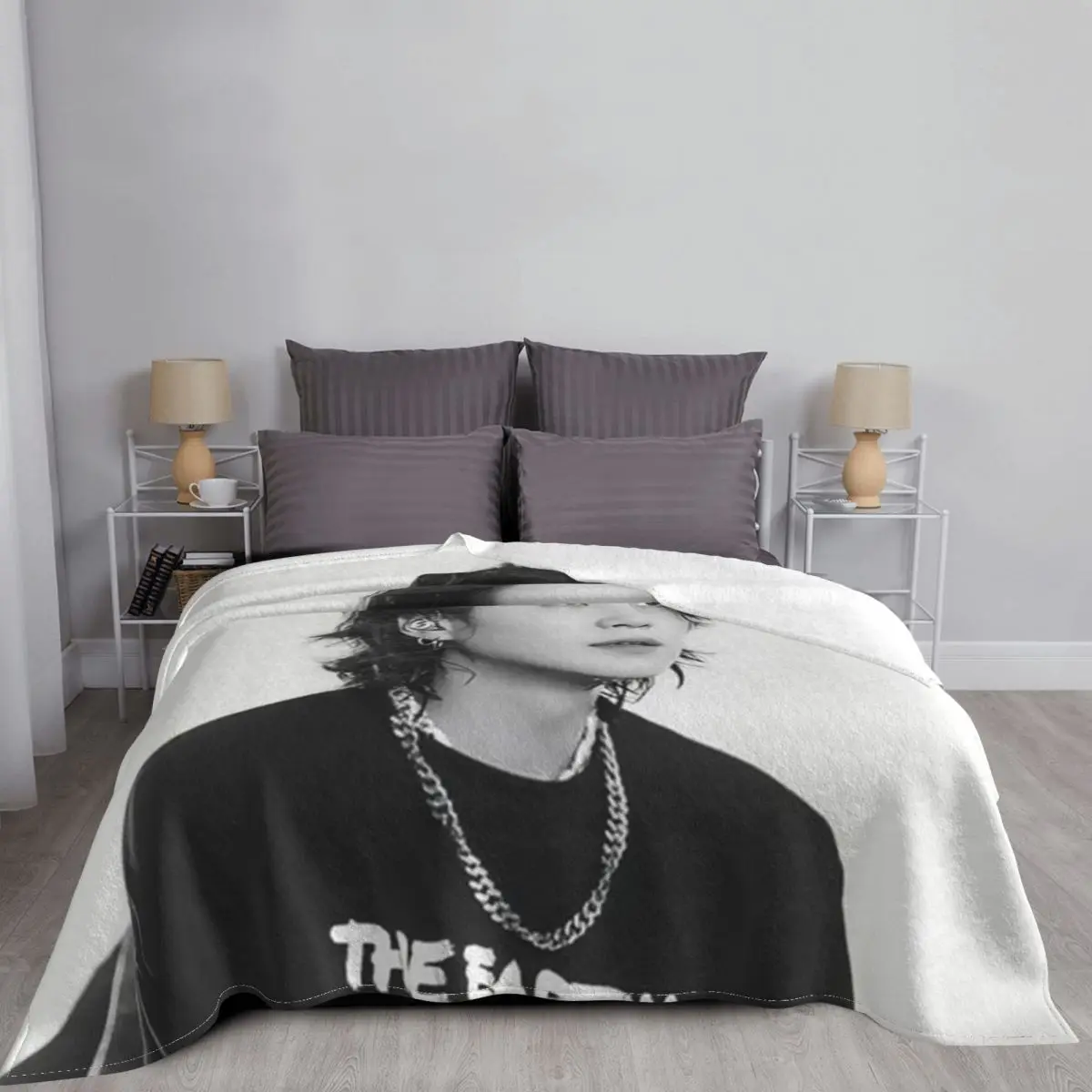 Yoongi concert Throw Blanket D - Flamethrower Cosplay Prop review and price